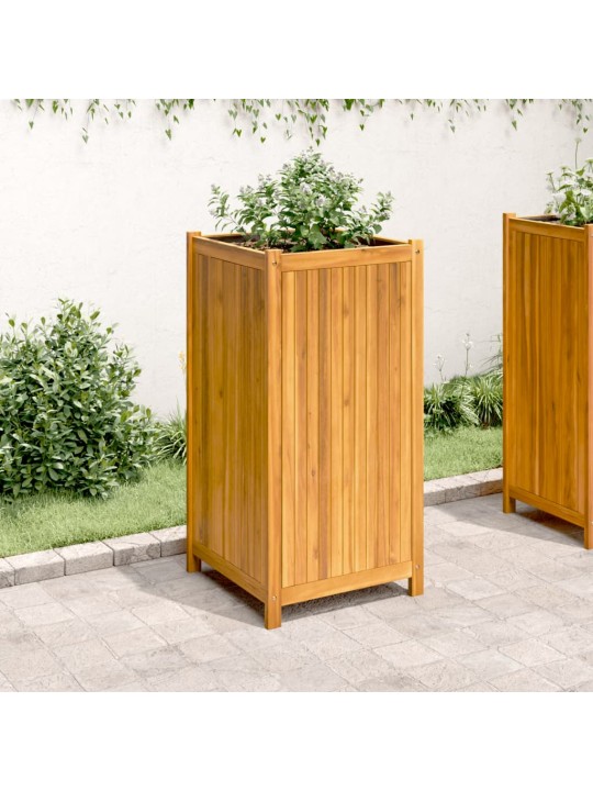 Zahradní truhlík s vložkou 50x50x100 cm masivní akáciové dřevo