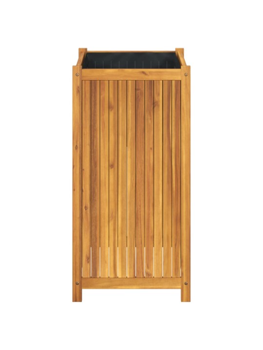 Zahradní truhlík s vložkou 50x50x100 cm masivní akáciové dřevo