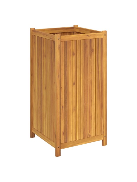 Zahradní truhlík s vložkou 50x50x100 cm masivní akáciové dřevo