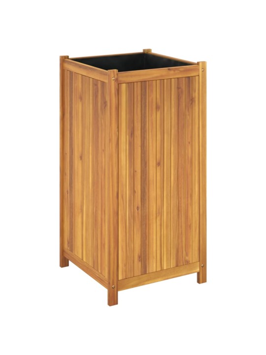 Zahradní truhlík s vložkou 50x50x100 cm masivní akáciové dřevo