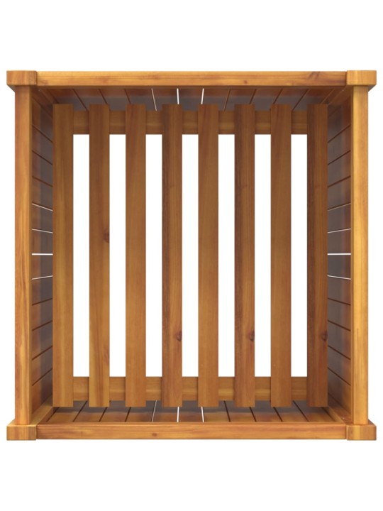 Zahradní truhlík s vložkou 50x50x100 cm masivní akáciové dřevo