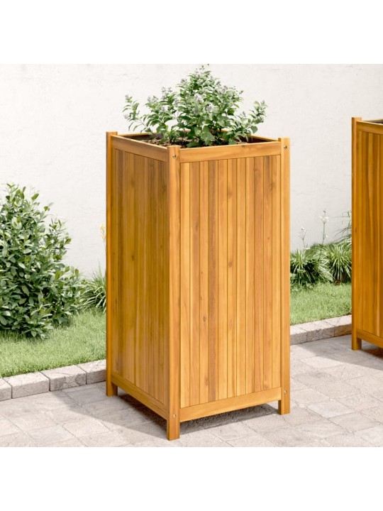 Zahradní truhlík s vložkou 50x50x100 cm masivní akáciové dřevo