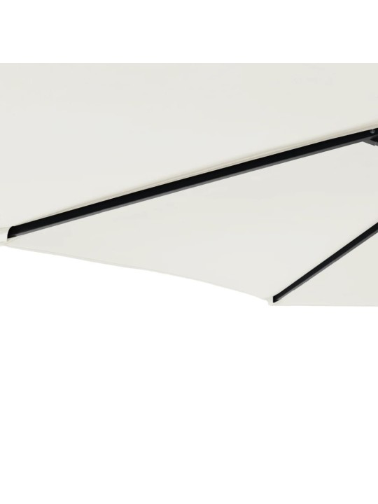 Zahradní slunečník s ocelovou tyčí bílý 225 x 225 x 212 cm