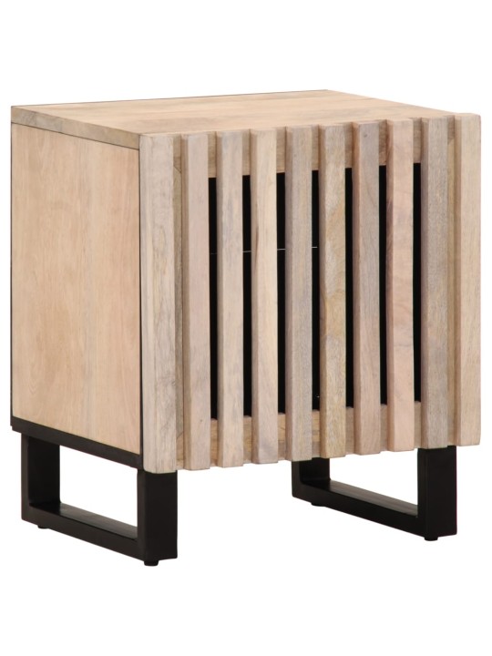 Noční stolky 2 ks 40x34x46 cm masivní bělené mangovníkové dřevo