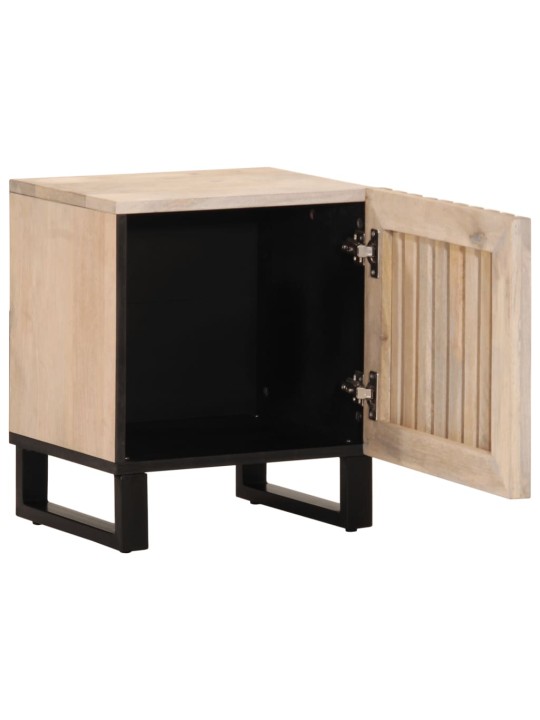 Noční stolky 2 ks 40x34x46 cm masivní bělené mangovníkové dřevo