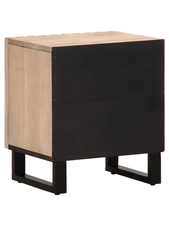Noční stolky 2 ks 40x34x46 cm masivní bělené mangovníkové dřevo