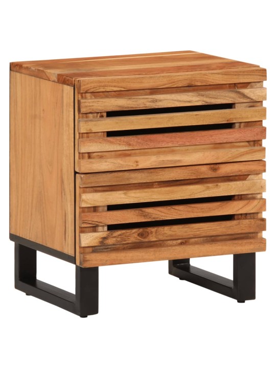 Noční stolky 2 ks 40 x 34 x 46 cm masivní akáciové dřevo