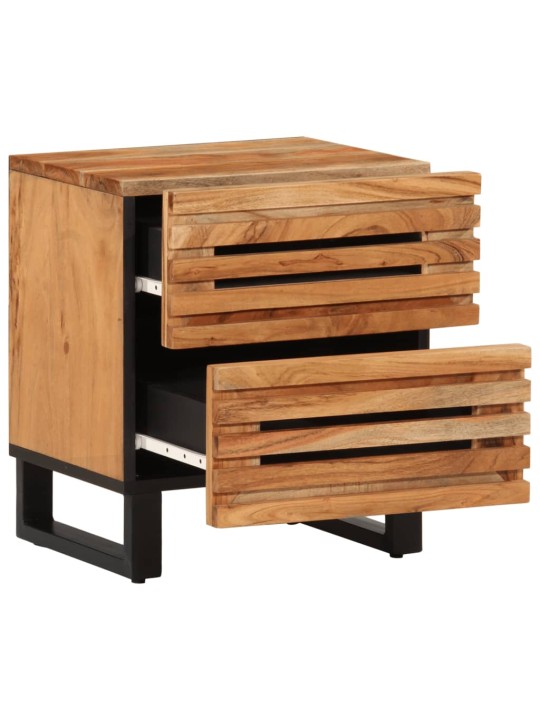 Noční stolky 2 ks 40 x 34 x 46 cm masivní akáciové dřevo