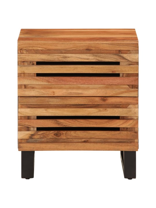 Noční stolky 2 ks 40 x 34 x 46 cm masivní akáciové dřevo