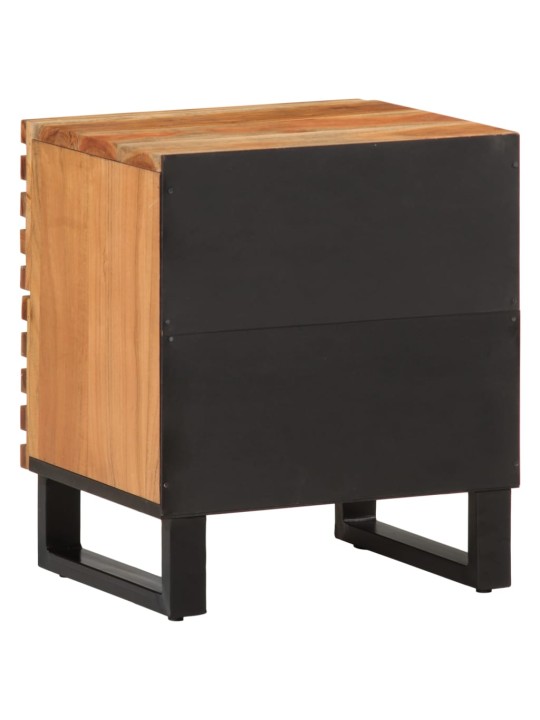 Noční stolky 2 ks 40 x 34 x 46 cm masivní akáciové dřevo