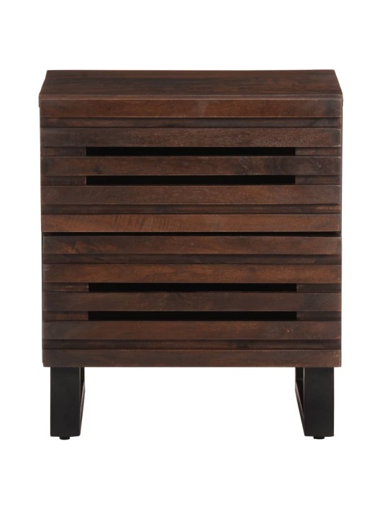 Noční stolky 2 ks 40 x 34 x 46 cm masivní mangovníkové dřevo