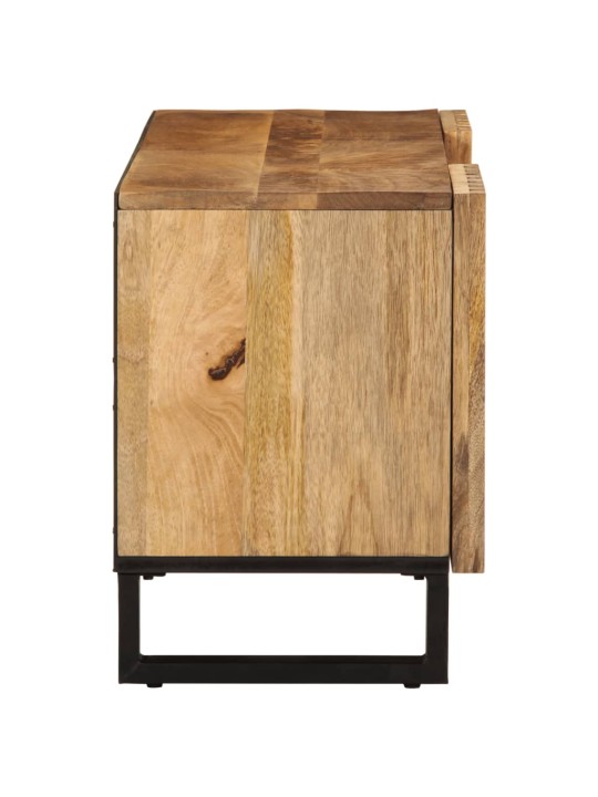 Tv skříňka 105 x 34 x 46 cm masivní hrubé mangovníkové dřevo