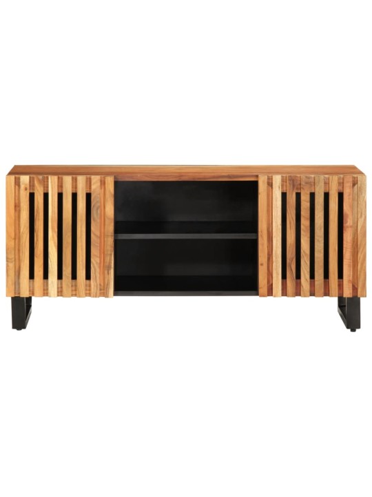 Tv skříňka 105 x 34 x 46 cm masivní akáciové dřevo