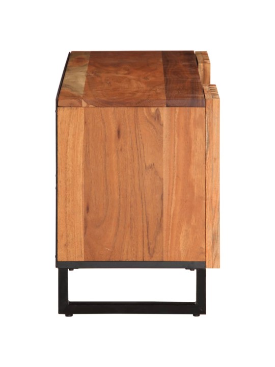 Tv skříňka 105 x 34 x 46 cm masivní akáciové dřevo