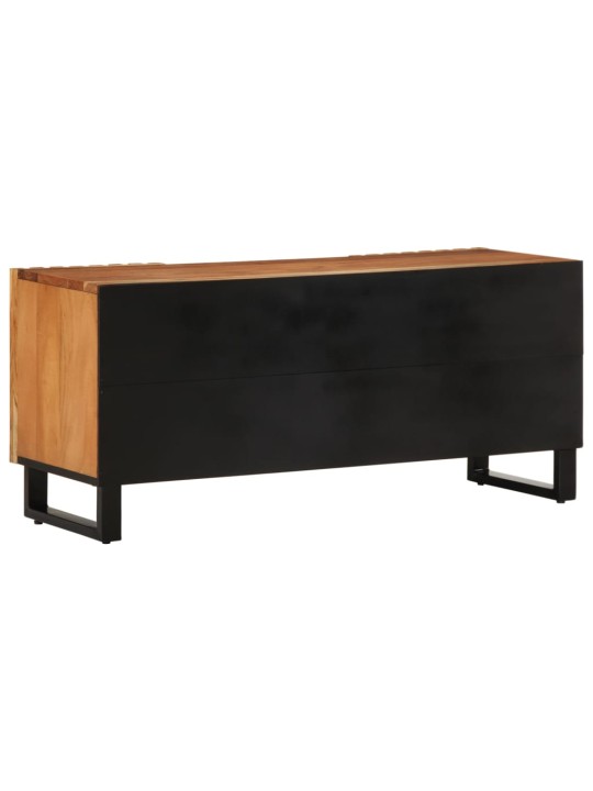 Tv skříňka 105 x 34 x 46 cm masivní akáciové dřevo