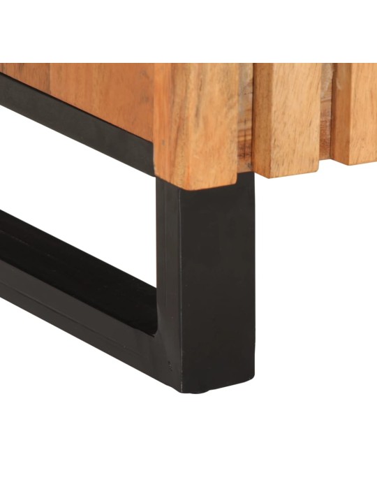 Tv skříňka 105 x 34 x 46 cm masivní akáciové dřevo