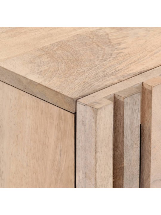 TV skříňka bílá 105 x 34 x 46 cm masivní mangovníkové dřevo
