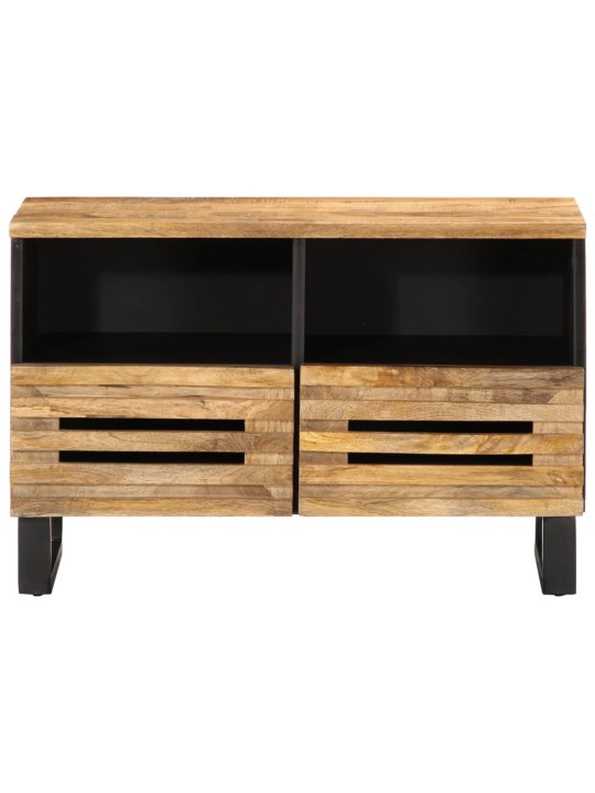Tv skříňka 70 x 34 x 46 cm masivní hrubé mangovníkové dřevo