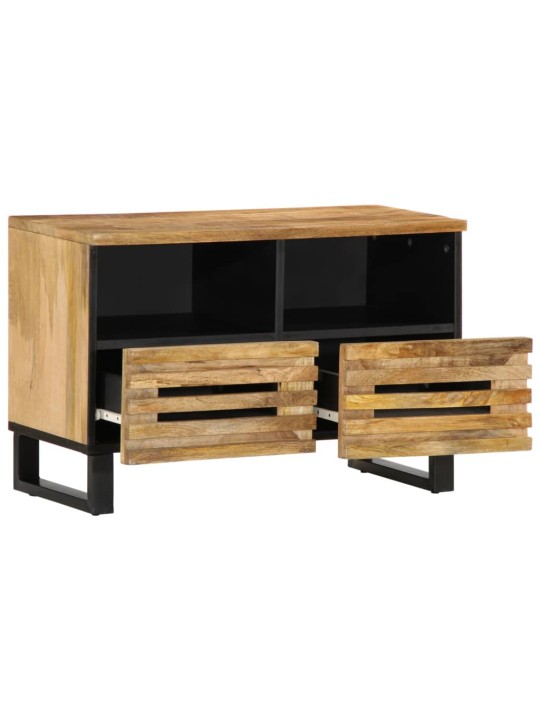 Tv skříňka 70 x 34 x 46 cm masivní hrubé mangovníkové dřevo