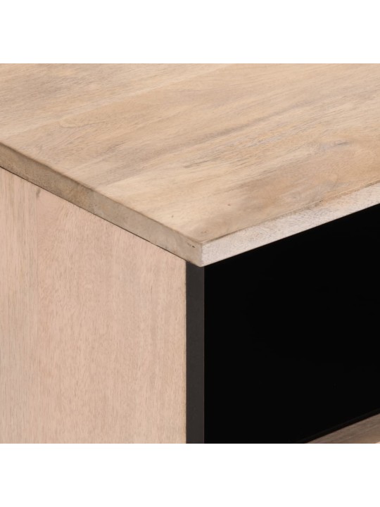 TV skříňka bílá 70 x 34 x 46 cm masivní mangovníkové dřevo