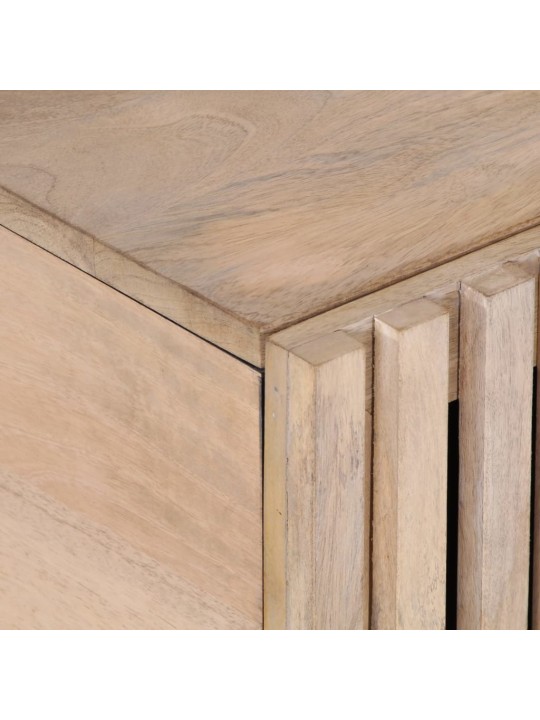 Konferenční stolek bílý 80x51x40 cm masivní mangovníkové dřevo
