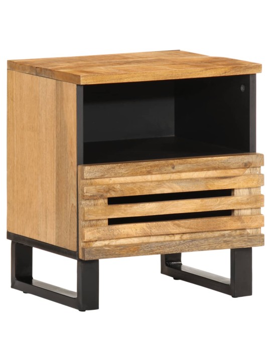 Noční stolky 2 ks 40x34x46 cm masivní hrubé mangovníkové dřevo