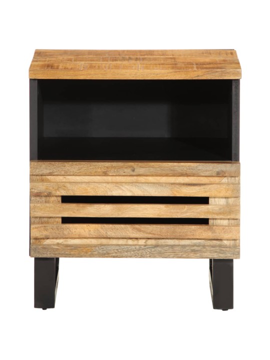 Noční stolky 2 ks 40x34x46 cm masivní hrubé mangovníkové dřevo