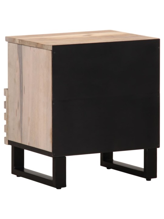 Noční stolky 2 ks 40x34x46 cm masivní bělené mangovníkové dřevo
