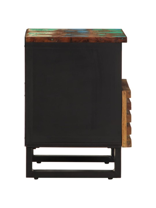 Noční stolek 40 x 34 x 46 cm masivní recyklované dřevo