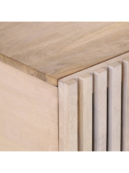 Konferenční stolek bílý 100x55x40 cm masivní mangovníkové dřevo