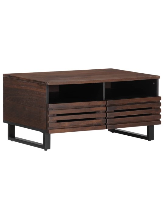 Konferenční stolek hnědý 80x55x40 cm masivní mangovníkové dřevo