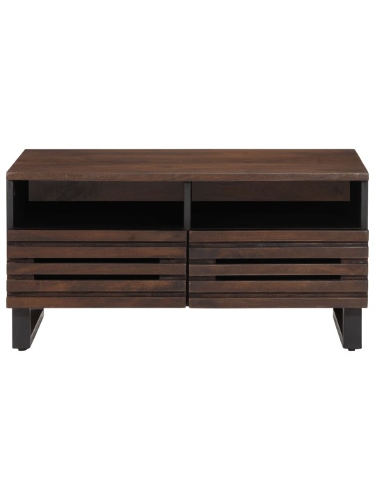 Konferenční stolek hnědý 80x55x40 cm masivní mangovníkové dřevo