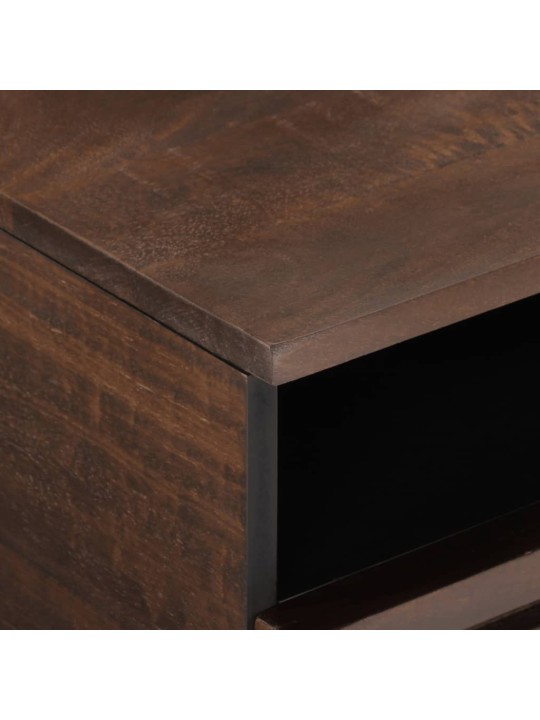 Konferenční stolek hnědý 80x55x40 cm masivní mangovníkové dřevo
