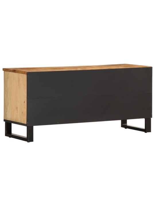 TV skříňka 100 x 34 x 46 cm masivní hrubé mangovníkové dřevo
