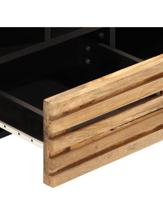 TV skříňka 100 x 34 x 46 cm masivní hrubé mangovníkové dřevo