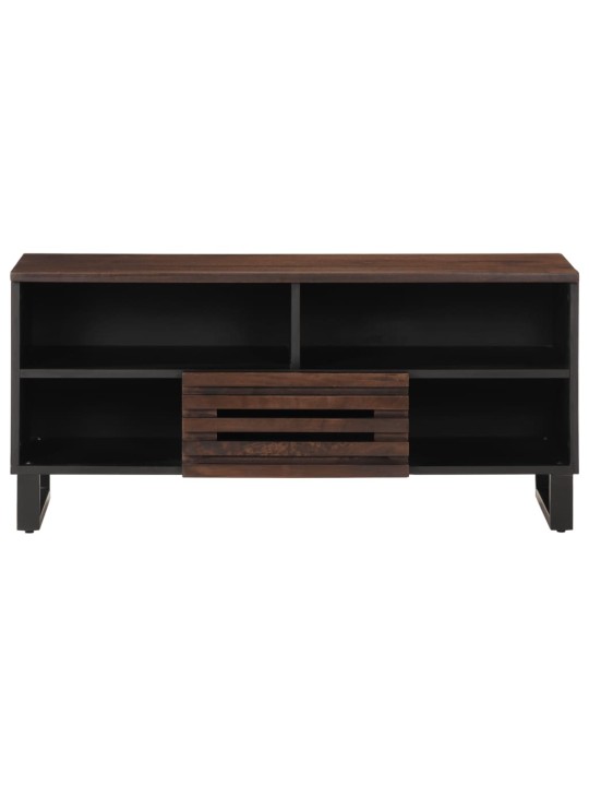TV skříňka hnědá 100 x 34 x 46 cm masivní mangovníkové dřevo