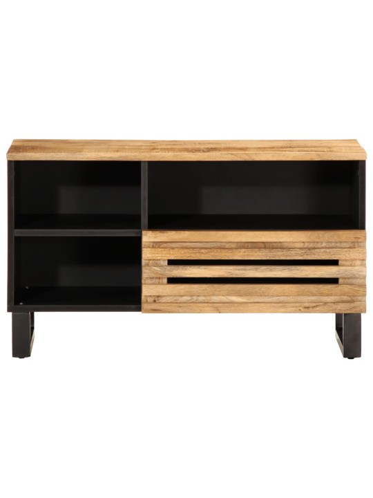 TV skříňka 80 x 34 x 46 cm masivní hrubé mangovníkové dřevo
