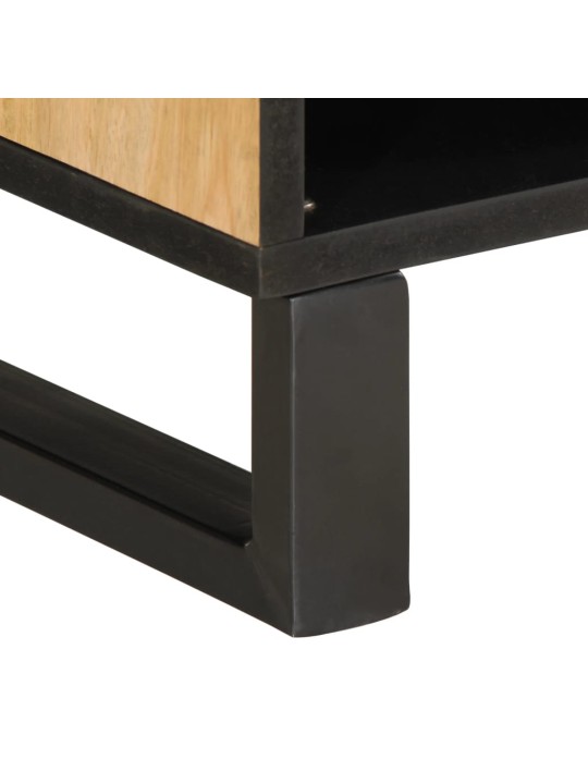TV skříňka 80 x 34 x 46 cm masivní hrubé mangovníkové dřevo