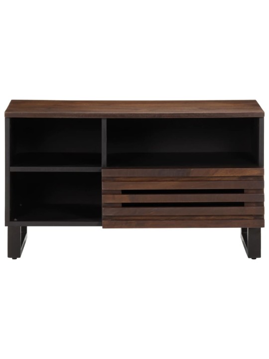 TV skříňka hnědá 80 x 34 x 46 cm masivní mangovníkové dřevo