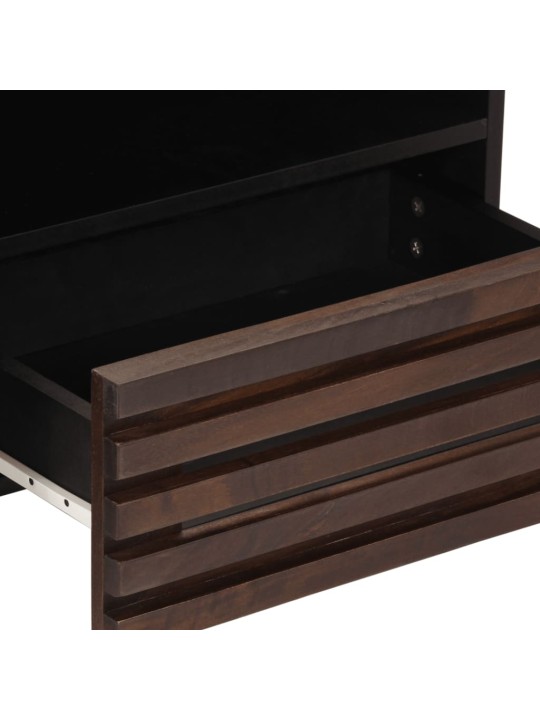 TV skříňka hnědá 80 x 34 x 46 cm masivní mangovníkové dřevo