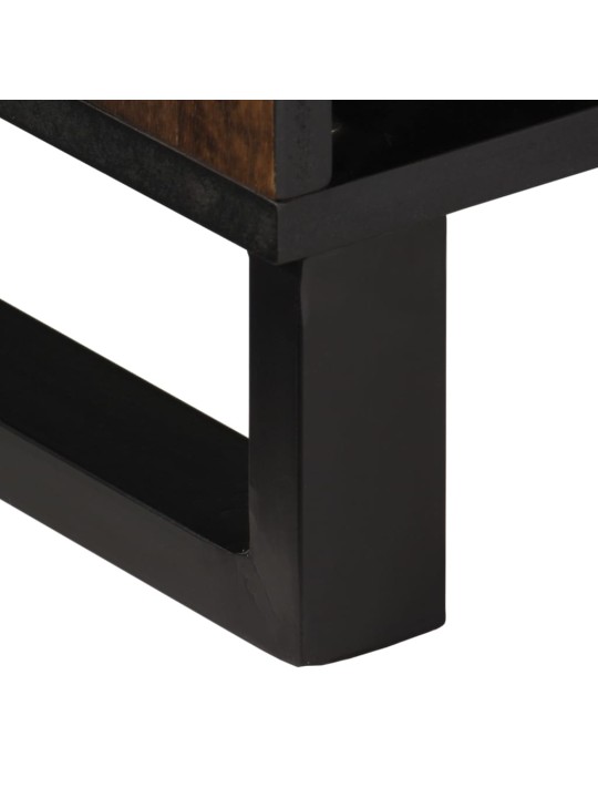 TV skříňka hnědá 80 x 34 x 46 cm masivní mangovníkové dřevo