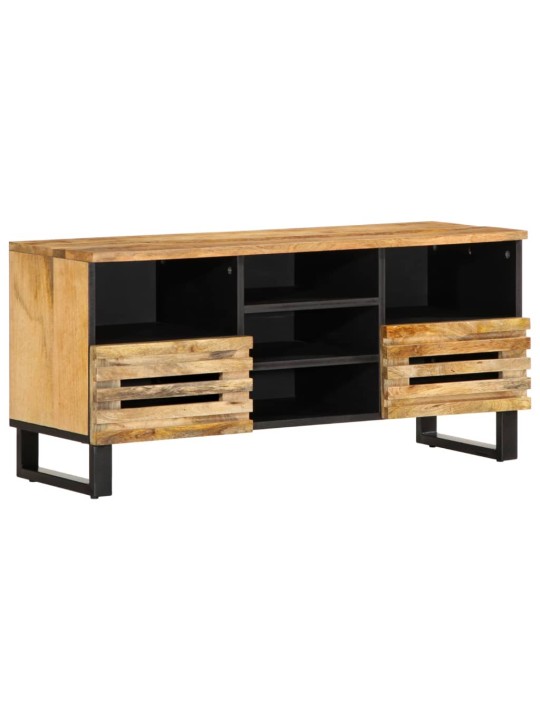 Tv skříňka 100 x 34 x 46 cm masivní hrubé mangovníkové dřevo
