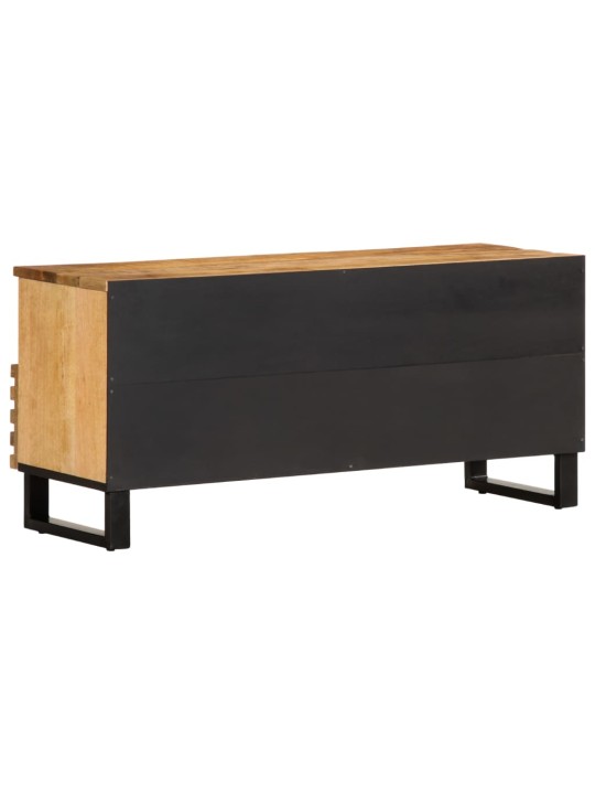 Tv skříňka 100 x 34 x 46 cm masivní hrubé mangovníkové dřevo