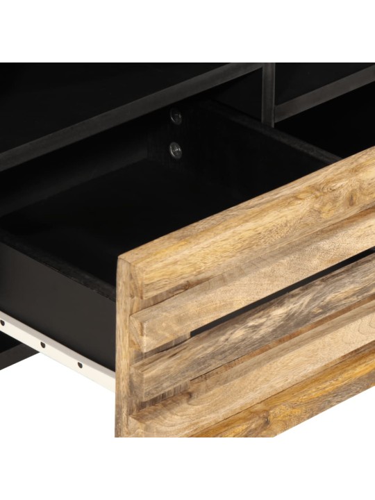 Tv skříňka 100 x 34 x 46 cm masivní hrubé mangovníkové dřevo