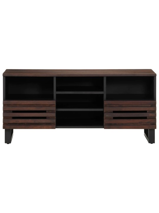 Tv skříňka hnědá 100 x 34 x 46 cm masivní mangovníkové dřevo