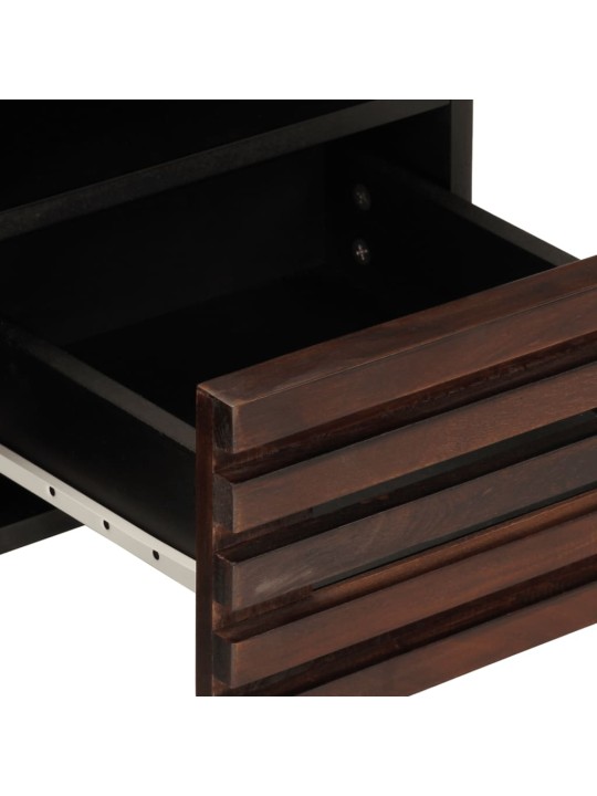 Tv skříňka hnědá 100 x 34 x 46 cm masivní mangovníkové dřevo