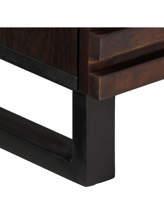 Tv skříňka hnědá 100 x 34 x 46 cm masivní mangovníkové dřevo