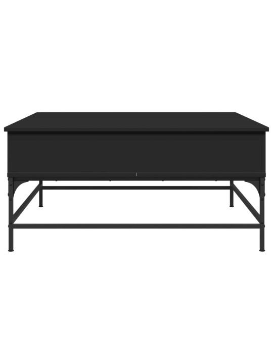 Konferenční stolek černý 95 x 95 x 45 cm kompozitní dřevo a kov