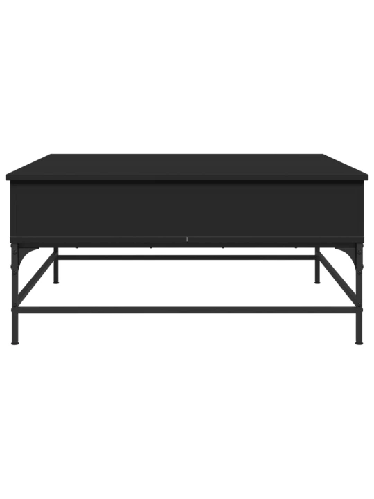 Konferenční stolek černý 95 x 95 x 45 cm kompozitní dřevo a kov