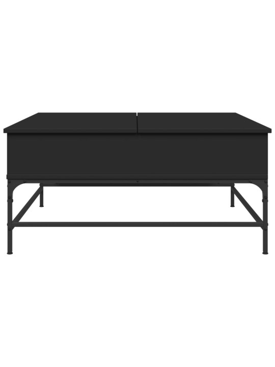 Konferenční stolek černý 95 x 95 x 45 cm kompozitní dřevo a kov